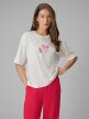Obrazek dla: 4F Damski tshirt z nadrukiem 4F 4FRSS26TTSHF3704  biały Biały