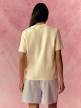 mini: Damski t-shirt z nadrukiem 4F 4FRSS26TTSHF3848 - kremowy (6)