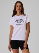 mini: Damski t-shirt z nadrukiem 4F 4FRSS26TTSHF4019 - biały (1)