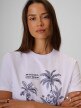 mini: Damski t-shirt z nadrukiem 4F 4FRSS26TTSHF4020 - biały (3)
