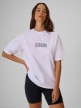 mini: Damski t-shirt z nadrukiem 4F 4FRSS26TTSHF4022 - biały (1)