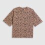 mini: Damski t-shirt z nadrukiem 4F 4FRSS26TTSHF4024 - brązowy (6)