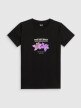 mini: Damski t-shirt z nadrukiem 4F 4FRSS26TTSHF4028 - czarny (5)
