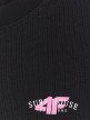 mini: Damski t-shirt z nadrukiem 4F 4FRSS26TTSHF4516 - czarny (2)