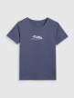 Damski t-shirt z nadrukiem 4F 4FWAW25TTSHF2713 - niebieski