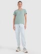 Damski t-shirt z nadrukiem 4F 4FWAW25TTSHF2713 - zielony