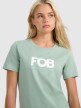 mini: Damski t-shirt z nadrukiem 4F 4FWAW25TTSHF3117 - zielony (4)