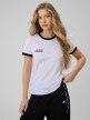 mini: Damski t-shirt z nadrukiem 4F 4FWSS26TTSHF2725 - biały (1)