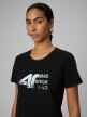 mini: Damski t-shirt z nadrukiem 4F 4FWSS26TTSHF2775 - czarny (3)