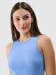 Damski top basic 4F 4FRSS24TSLEF134 - niebieski