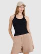 4F Damski top basic 4F 4FWMM00TSLEF124  czarny Czarny