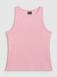 4F Damski top basic 4F 4FWMM00TSLEF132  różowy Różowy