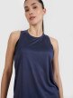 Damski top do biegania 4F 4FWSS25TFSLF427 - granatowy