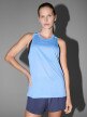 Damski top do biegania 4F 4FWSS25TFSLF427 - niebieski