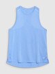Damski top do biegania 4F 4FWSS25TFSLF427 - niebieski