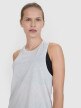 Damski top do biegania 4F 4FWSS25TFSLF427 - szary