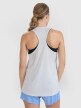Damski top do biegania 4F 4FWSS25TFSLF427 - szary