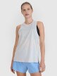 Damski top do biegania 4F 4FWSS25TFSLF427 - szary
