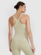 Damski top do jogi 4F 4FWSS25TFSLF428 - zielony