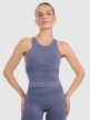  4F Damski top do jogi i pilatesu 4f 4FWAW25TFSLF578  granatowy Niebieski