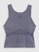 mini: Damski top do jogi i pilatesu 4f 4FWAW25TFSLF578 - granatowy (8)