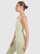 mini: Damski top do jogi i pilatesu 4f 4FWAW25TFSLF578 - zielony (3)