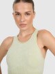 mini: Damski top do jogi i pilatesu 4f 4FWAW25TFSLF578 - zielony (4)