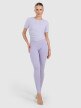 mini: Damski crop top do jogi i pilatesu 4F 4FWAW25TFTSF1524 - fioletowy (2)