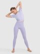 mini: Damski crop top do jogi i pilatesu 4F 4FWAW25TFTSF1524 - fioletowy (5)