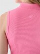 mini: Damski top slim basic 4F 4FRAW24TSLEF182 - różowy (4)