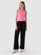 mini: Damski top slim basic 4F 4FRAW24TSLEF182 - różowy (3)
