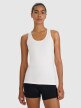 Damski top treningowy 4F 4FWAW25TFSLF570 - beżowy
