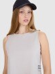 Damski top z nadrukiem 4F 4FWSS25TSLEF157 - szary