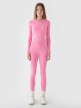 mini: Damskie legginsy basic 4F 4FRAW24TTIGF250 - różowe (12)