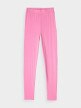 mini: Damskie legginsy basic 4F 4FRAW24TTIGF250 - różowe (14)
