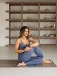 mini: Damskie legginsy do jogi 4F 4FRSS26TFTRF1390 - denim (3)