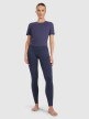 mini: Damskie legginsy do jogi i pilatesu 4F 4FRAW25TFTIF451 - granatowe (5)