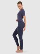 mini: Damskie legginsy do jogi i pilatesu 4F 4FRAW25TFTIF451 - granatowe (3)