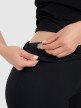 Damskie legginsy do jogi i pilatesu 4F 4FWAW25TFTIF369 - czarne