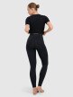 Damskie legginsy do jogi i pilatesu 4F 4FWAW25TFTIF369 - czarne