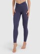 Damskie legginsy do jogi i pilatesu 4F 4FWAW25TFTIF369 - niebieskie
