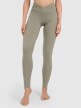 Damskie legginsy do jogi i pilatesu 4F 4FWAW25TFTIF369 - oliwkowe