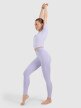 Damskie legginsy do jogi i pilatesu 4F 4FWAW25TFTIF369  - fioletowe
