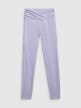 Damskie legginsy do jogi i pilatesu 4F 4FWAW25TFTIF369  - fioletowe