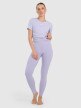 4F Damskie legginsy do jogi i pilatesu 4F 4FWAW25TFTIF369   fioletowe Fioletowy