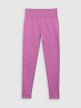 mini: Damskie legginsy do jogi i pilatesu 4F 4FWAW25TFTIF407 - różowe (1)