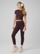 mini: Damskie legginsy dzianinowe 4F 4FRSS26TTIGF323 - brązowe (7)