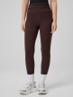 mini: Damskie legginsy dzianinowe 4F 4FRSS26TTIGF324 - brązowe (2)