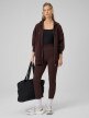 mini: Damskie legginsy dzianinowe 4F 4FRSS26TTIGF324 - brązowe (5)