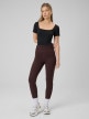 mini: Damskie legginsy dzianinowe 4F 4FRSS26TTIGF324 - brązowe (1)